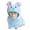 Blue, variant on Gytml Cute Hooded Pet Bathrobe, Super Absorbent Instant Drying Towel With Adjustable Waist Strap, Cozy Coral Robe For Dogs Cats Bath, Lounging & Travel(Green-M)
