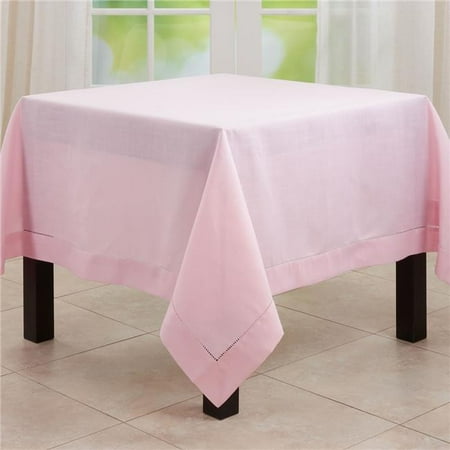 

Saro Lifestyle 6320.P84S 84 in. Hemstitched Border Tablecloth Pink