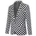 thumbnail image 2 of Versatile blazer for men in one button square style, 2 of 4