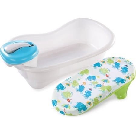 Summer Infant Newborn To Toddler Bath Center Shower Blue