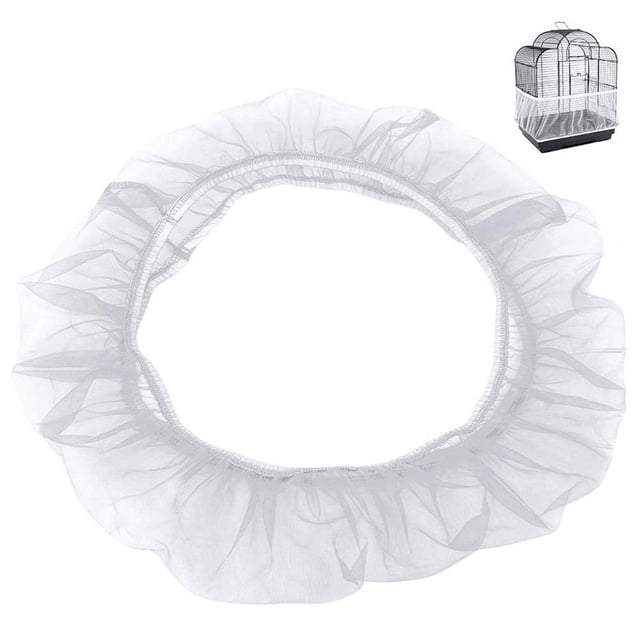 Cage à Oiseaux Extensible en Nylon avec Filet, Jupe de Protection, Accessoires pour Cage à Oiseaux