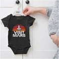 thumbnail image 5 of Vintage Visit Mars Space Rocketship Romper Boys or Girls Infant Baby Brisco Brands NB, 5 of 6