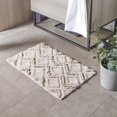thumbnail image 2 of The Linen Yard - Alfombrilla de Baño Diamond Diseño Mullida (Marfil), 2 of 2