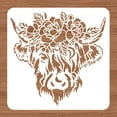 thumbnail image 3 of Highland Cow Plastic Painting Template Animal Drawing Stencils for Art Painting Scrabooking and Wall Decoration 30x30cm, 3 of 8