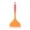 Orange, variant on Silicone Spatula, Wide Heat Resistant Non-Stick Turner with Semi-Transparent Design, Flexible Frying Spatula for Omelets Crepes Pancakes, Gray, Orange