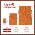thumbnail image 3 of Naloa Orange Glitter Drawstring Christmas Bags, 3D Xmas Gift Bags, Christmas Wrapping Bags, Xmas Goodie Bags, Treat Pouch Bags, Party Favor Bags-Small, 3 of 9