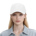 thumbnail image 6 of TOPTIE Snapback Baseball Cap with Rope, Adjustable Vented Performance Hat, Laser Cut Mesh Cap for Men Women - White, 6 of 7