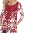 thumbnail image 4 of White Mark Women's Maternity Ganette Tunic Top, 4 of 5