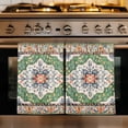 thumbnail image 6 of Dish Towels, Green Bohemian Absorbent Kitchen Towels 2 PCS, Vintage Medieval Mural Microfiber Hand Towels Dish Cloths Tea Towels for Home&nbsp;Bathroom Cleaning Drying,18X28-Inch,, 6 of 9