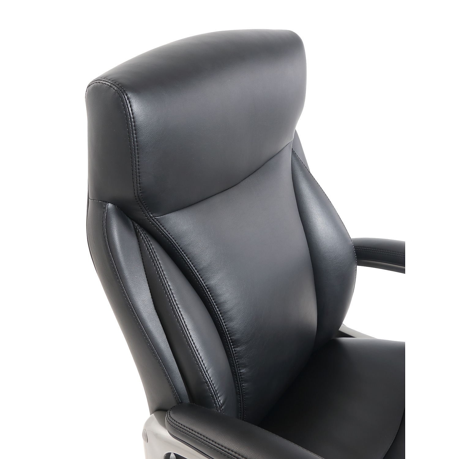 La-Z-Boy Arcadian Bonded Leather Executive Office Chair - Brown, 2-Pack (60008VS) - Comfortable Seating For Home Or Office