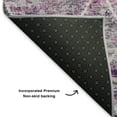 thumbnail image 5 of Addison Rugs Mayfield Premium Machine Washable Transitional Geometric Purple Rectangle Rug, 3' x 5', 5 of 7