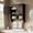 Wall mount-Dark Brown, variant on Asofer Bathroom Wall Cabinet, Wall Mounted Cabinet with Towel Bar, and Adjustable Shelves,White