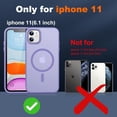 thumbnail image 2 of for iPhone 11 Case, iPhone 11 Phone Case with 2 Glass Screen Protectors, [Compatible with Magsafe], [Military-Grade Protection], Shockproof Slim Fit Phone Case for iPhone 11 Case, Matte Lavender, 2 of 14