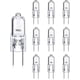 thumbnail image 1 of 10x G6.35 12V 50W Dimmable Halogen Bulbs 2700K Warm White for Chandelier Desk EU, 1 of 3