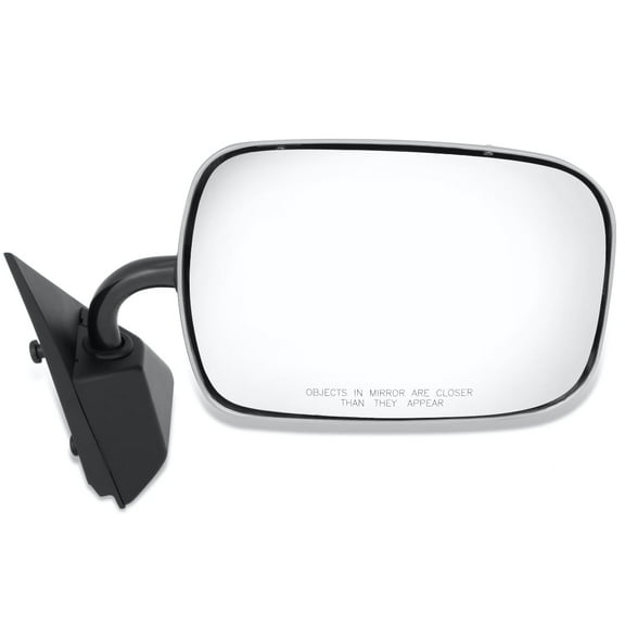 DNA Motoring OE Style Manual Passenger Right Door Mirror for 1988-2000 Chevy GMC C/K Pickup, Chrome