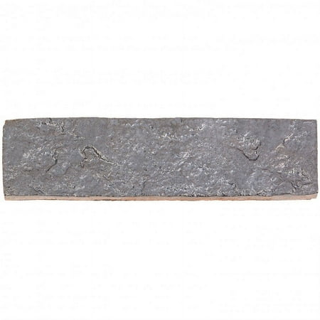 Bond Tile Westport Temp Silver 2 in. x 8 in. Glazed Clay Subway Wall Tile Sample