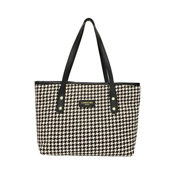 GASTROPOD Checkered Tote Bag for Women Large Plaid Top Handle Weekender Shopping Travel Handbags Shoulder Purse Large Tote Bags for Women
