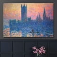 thumbnail image 2 of wall26 - The Houses of Parliament, Sunset by Claude Monet - Impressionist Modern Art - Canvas Art Home Art - 32x48 inches, 2 of 4