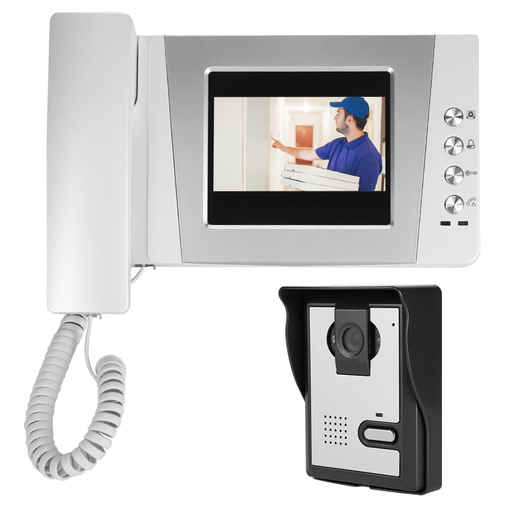 Intercom Entry System Wired Video Door Phone Audio Visual 7'' Apartment 1 Unit 