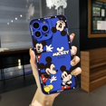 thumbnail image 1 of Funda Protectora Completa Para iPhone 14 Plus 13 Pro Max 12 11 XR 8 7 SE 2022 Pareja Mckey Mouse Borde Cuadrado, 1 of 4