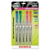 Zebra Zazzle Liquid Ink Highlighter Chisel Tip Asst Colors 5/Set 77005