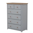 thumbnail image 4 of Chest With 6 DrawersRustic Tall Chset StorageDressers Organizer For Bedroom Hallway Living, 4 of 9