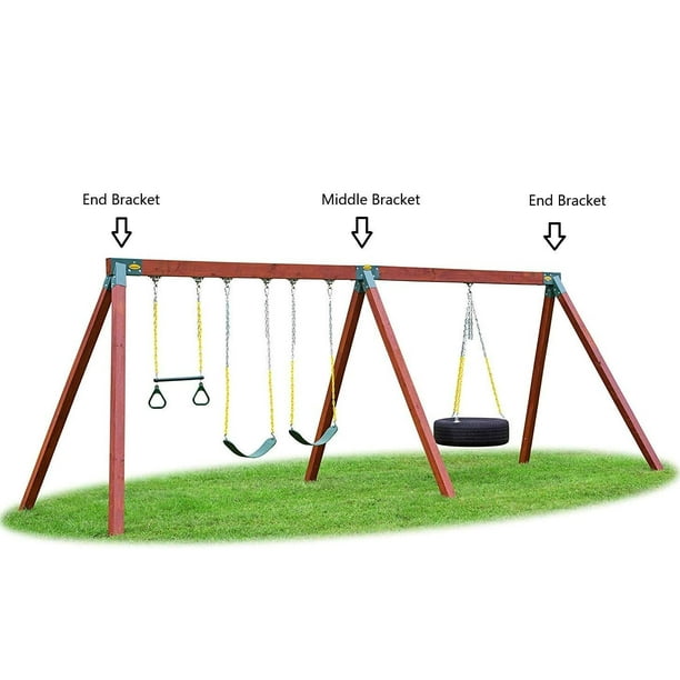 Eastern Jungle Gym Easy 1-2-3 90Â° A-Frame Swing Set Bracket Heavy Duty for  Ez, Simple Install - DIY Swing Set Parts 