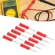 thumbnail image 4 of Wire Piercing Probe Power Probe Pin 10pcs Banana Jack Wire Piercing Probe PVC Appearance 2mm/0.08in To 4mm/0.16in Conversion Insulation Pins For MultimeterRed ANGGREK Rojo, 4 of 8