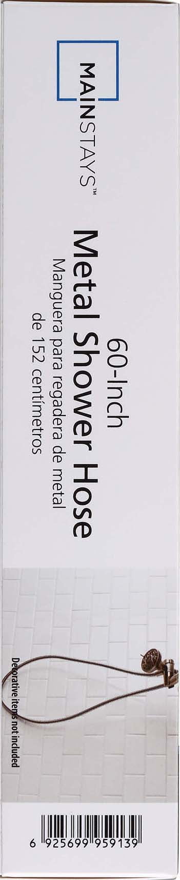 Mainstays Stainless Steel Shower Hose in Satin Nickel