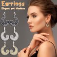 thumbnail image 1 of XWSHYW Pendientes Un Par de Pendientes de Moda con Gancho Tallado, Regalo Maravilloso, 1 of 2