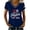 502_Navy, variant on MEICHEN Women's 250Th Anniversary Print V Neck T Shirt 250Th Anniversary Tshirt Patriotic Tee Summer 4th of July Tops