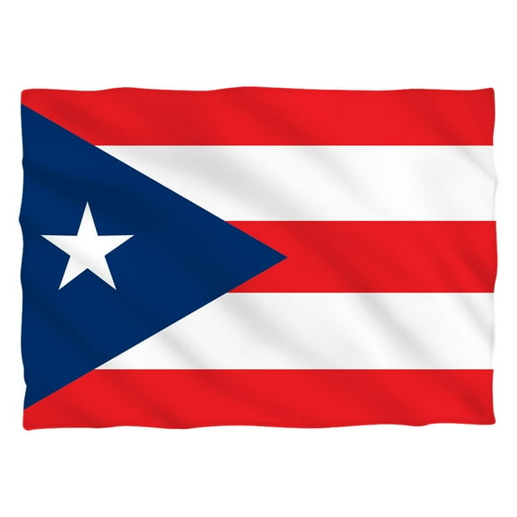 Puerto Rico Flag (Front Back Print) Pillow Case