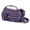 Purple, variant on Vegan Leather Bag - Double-Zip Top - Adjustable Buckle Strap - Reinforced Bottom - 12"x8"