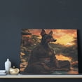 thumbnail image 3 of Lsque Sunset Meditating Doberman Print Wall Art – Decorative Picture for Living Room, Bedroom, and Office (Horizontal), 3 of 6