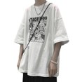 thumbnail image 1 of Hombres Casual Camisetas de Manga Corta Moda Suelta Figuras de Dibujos Animados Imprimir Hombres Manga Corta Tops de Verano para Viajes Diarios, 1 of 8