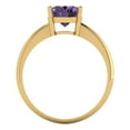 thumbnail image 4 of Solitaire Engagement Ring for Women - 2ct Simulated Alexandrite in 18K Yellow Gold Promise Ring, 4 of 6
