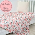 thumbnail image 6 of LollyBanks Muslin Swaddle Blankets for Girls, Large 47 x 47 Inches Soft Swaddles for Newborns, 100% Cotton Breathable and Lightweight Baby Blanket, Baby Essentials, Registry (Pink Peony Print), 6 of 6
