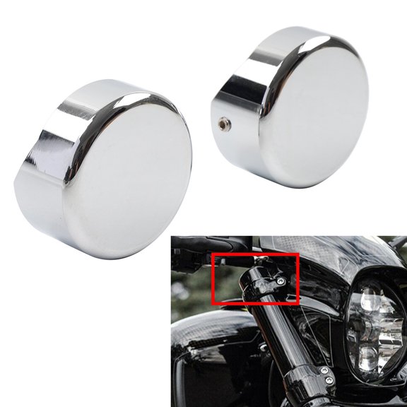 ZS Glossy Black Upper Fork Caps For Harley Softail Breakout FXBR FXBRS 2018-2022