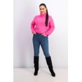 thumbnail image 3 of SUN+ MOON Womens Pink Long Sleeve Turtle Neck Sweater Size: M, 3 of 3