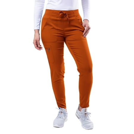 Adar Pro Scrubs For Women - Ultimate Yoga Jogger Scrub Pants - P7104T - Cinnamon - S