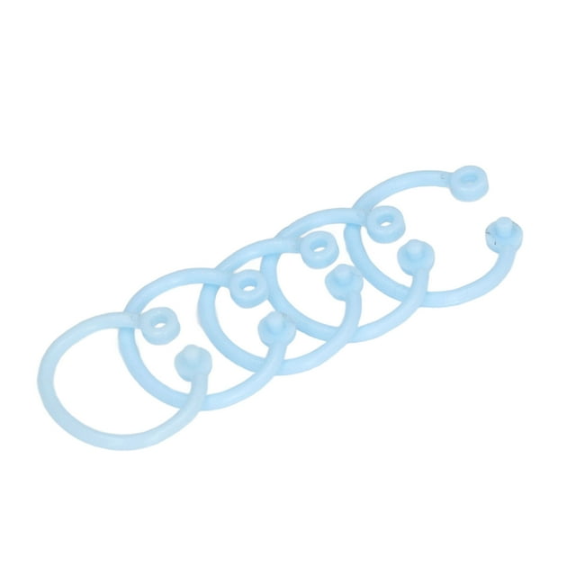 Anillos De Encuadernación De Plástico, Anillos De Encuadernación Fáciles De Usar De Alta Durabilidad Para La Escuela Para El Hogar Para La Oficina OTVIAP HYH-15 (Azul)