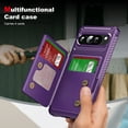 thumbnail image 7 of Allytechgroup Slim Fit Google Pixel 9 / 9 Pro Case, Protective PU Leather Wallet Cover with Card Holder RFID Blocking Back Case Cover for Google Pixel 9 / 9 Pro,Purple, 7 of 7