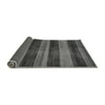 thumbnail image 2 of Ahgly Company Indoor Round Abstract Gray Modern Area Rugs, 6' Round, 2 of 4
