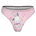 thumbnail image 4 of Pochacco Women's Breathable Seamless Thong Panties No Show Underwear, 4 of 7