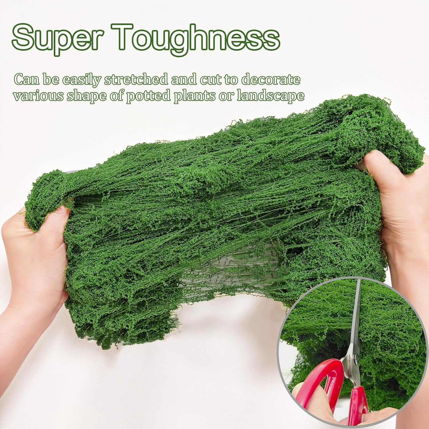 Artificial Moss for Crafts & Plants - Floral Moss Decor for Centerpieces, Terrariums, Indoor/Outdoor DIY​​