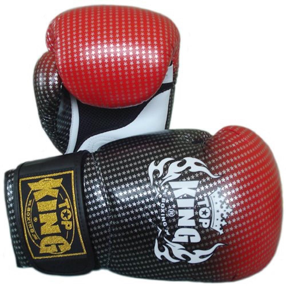 Muay Thai Super Air Boxing Gloves KINGTOP TOP King Boxhandschuhe weiß Leder Leder