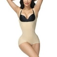thumbnail image 3 of Defitshape Women's High Waist Cami Body Shaper Backless Tummy Control Open Bust Seamless Slimming Bodysuit Shapewear Underwear Nude 4-6, 3 of 4