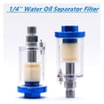 thumbnail image 2 of 1PC 1/4'' Oil Water Separator,Inline Air Hose Filter Moisture Trap For Compressor Spray Paint Gun,Pneumatic Parts ,Long Lasting, 2 of 6