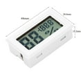 thumbnail image 2 of 3Pcs Mini Digital Electronic Temperature Humidity Meters Gauge Indoor Thermometer Hygrometer LCD Display for Humidors Home Humidifiers Car Greenhouse Babyroom Greenhouse Garden Cellar Fridge Closet, 2 of 6
