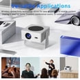 thumbnail image 5 of Mini Projector with WiFi and Bluetooth, 2026 Upgraded 1080P Smart Portable Projector with 180° Rotation, Auto Keystone, 5 of 13